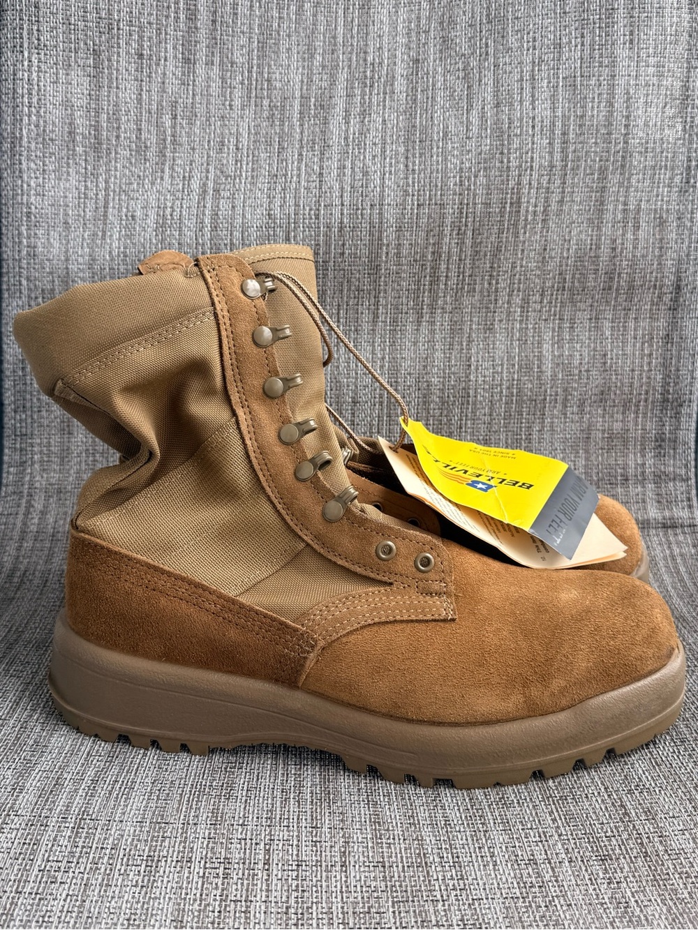 Belleville Tan Suede Army Combat Boots